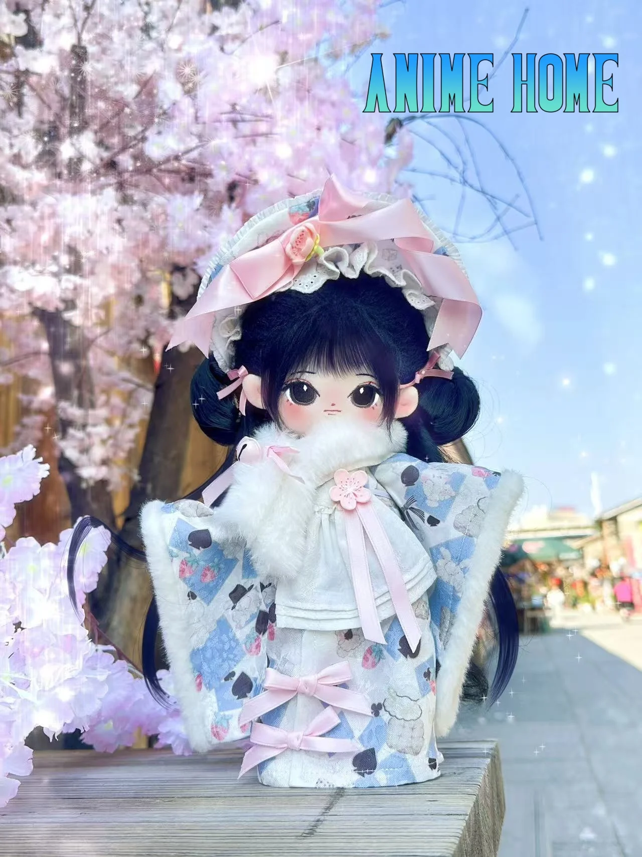 

Оригинальный розовый костюм кролика Сакура для куклы 30 см, костюм, шляпа, мультяшный подарок для косплея