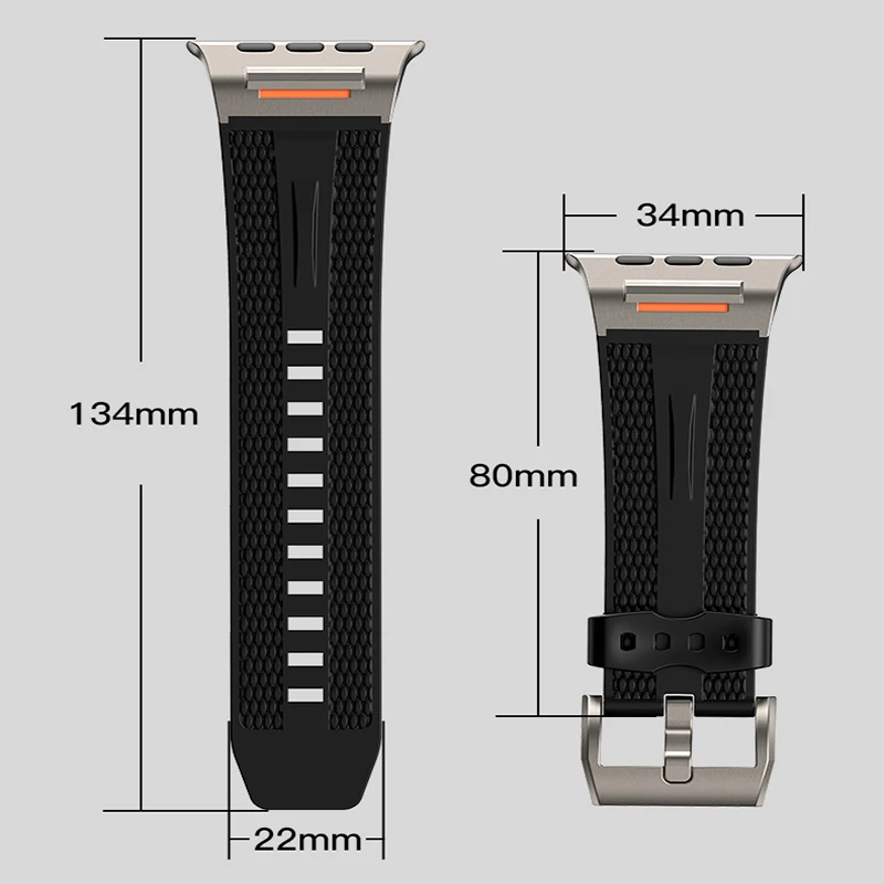 Correa para Apple Watch Band Ultra 2 49mm 45mm 44mm 40mm 41mm 46mm 42mm pulsera de silicona ajustable iWatch Series 10 7 6 3 se 8 9