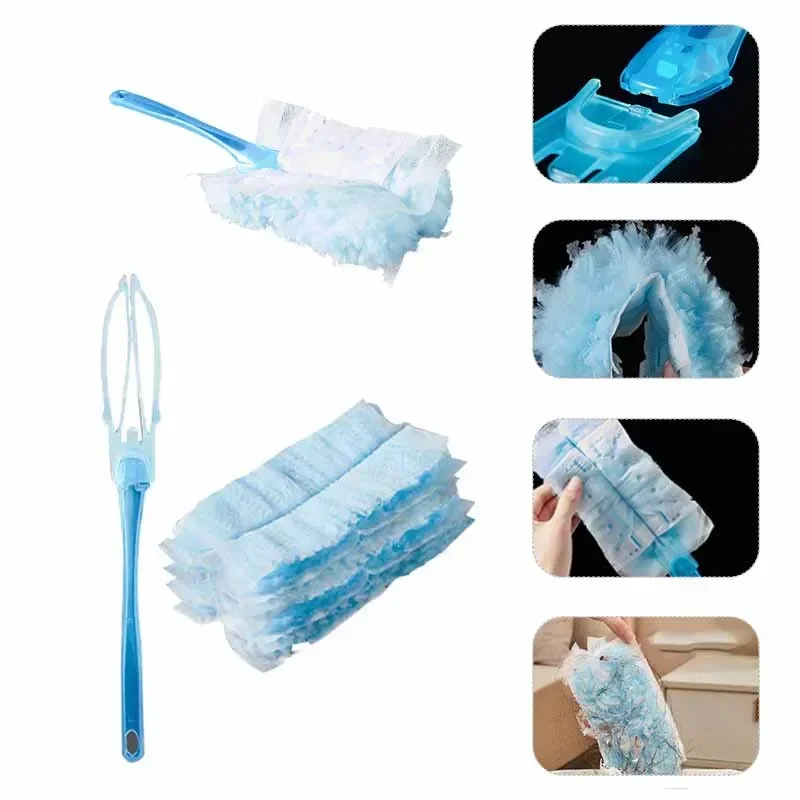 Household Duster Disposable Electrostatic Absorbent Fiber Duster Air-condition Car Furniture Cleaning Microfiber Dusting Brush