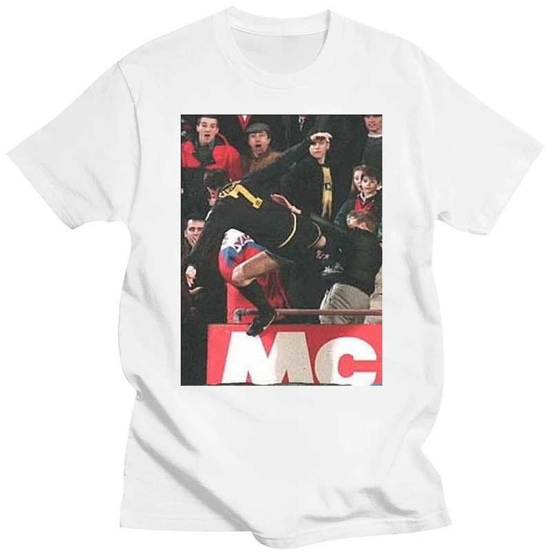 Men t shirt Short sleeve eric cantona kung fu print Unisex T Shirt Women t-shirt tee tops