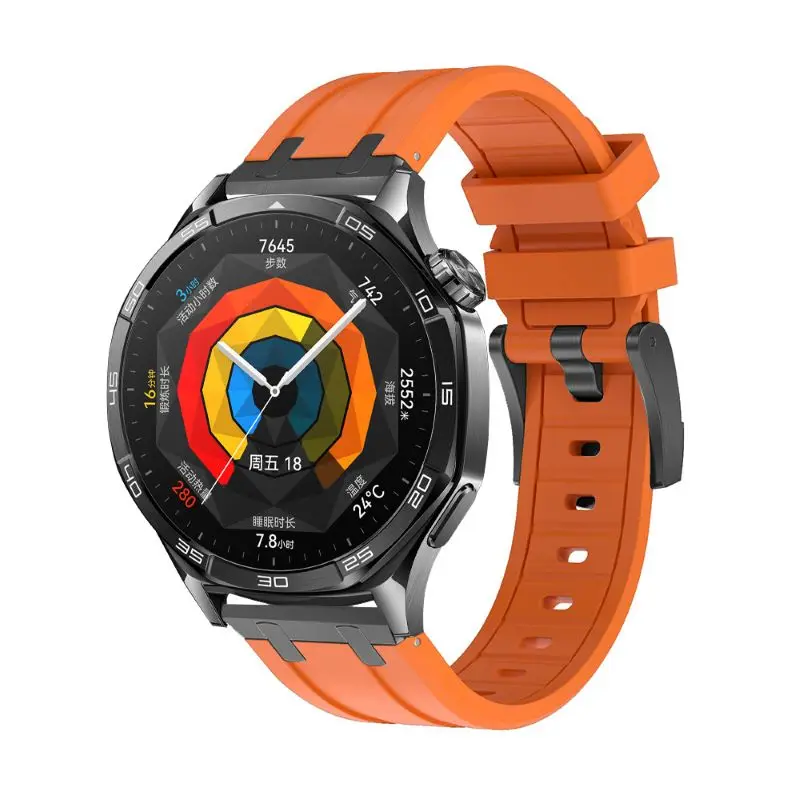 

22mm Watch Strap for Huawei Watch GT5 Pro 46mm Band Silicone Sports Bracelet for Huawei 4/4pro/3/3pro GT5 GT4 Watch Correa