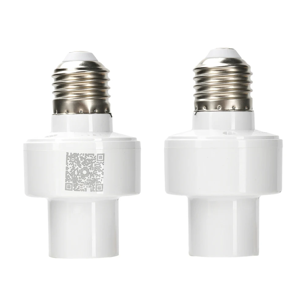 Smart Bluetooth -compatible Light Socket E27 Bulb Adapter Lamp Holder Base AC85-265V Smart Life App Controller