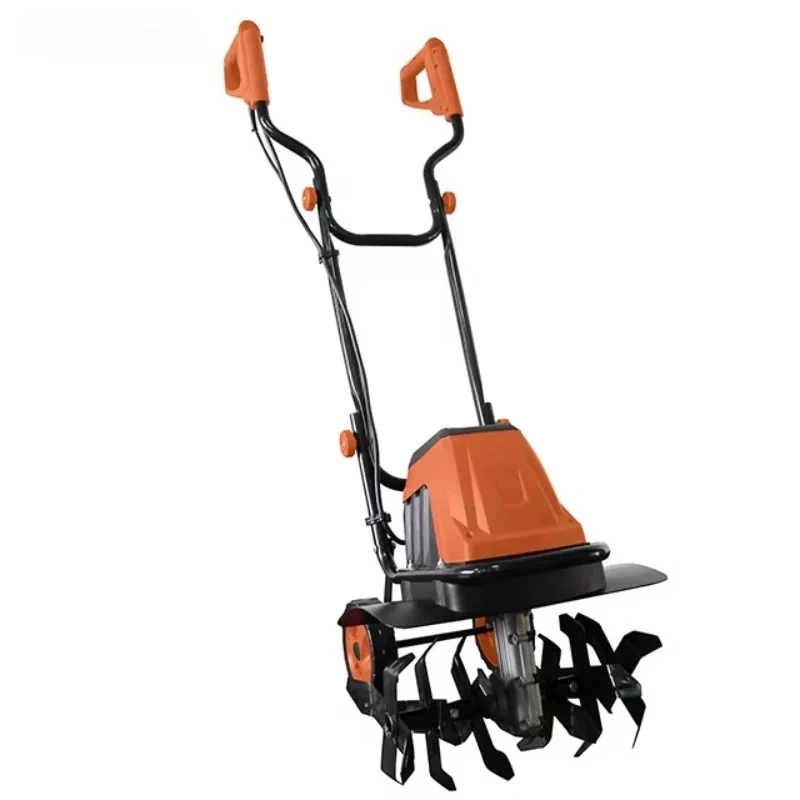 1500W Electric Garden Tiller with 450mm Working Width, H-Bicycle Handle Cultivator for Soil Aeration