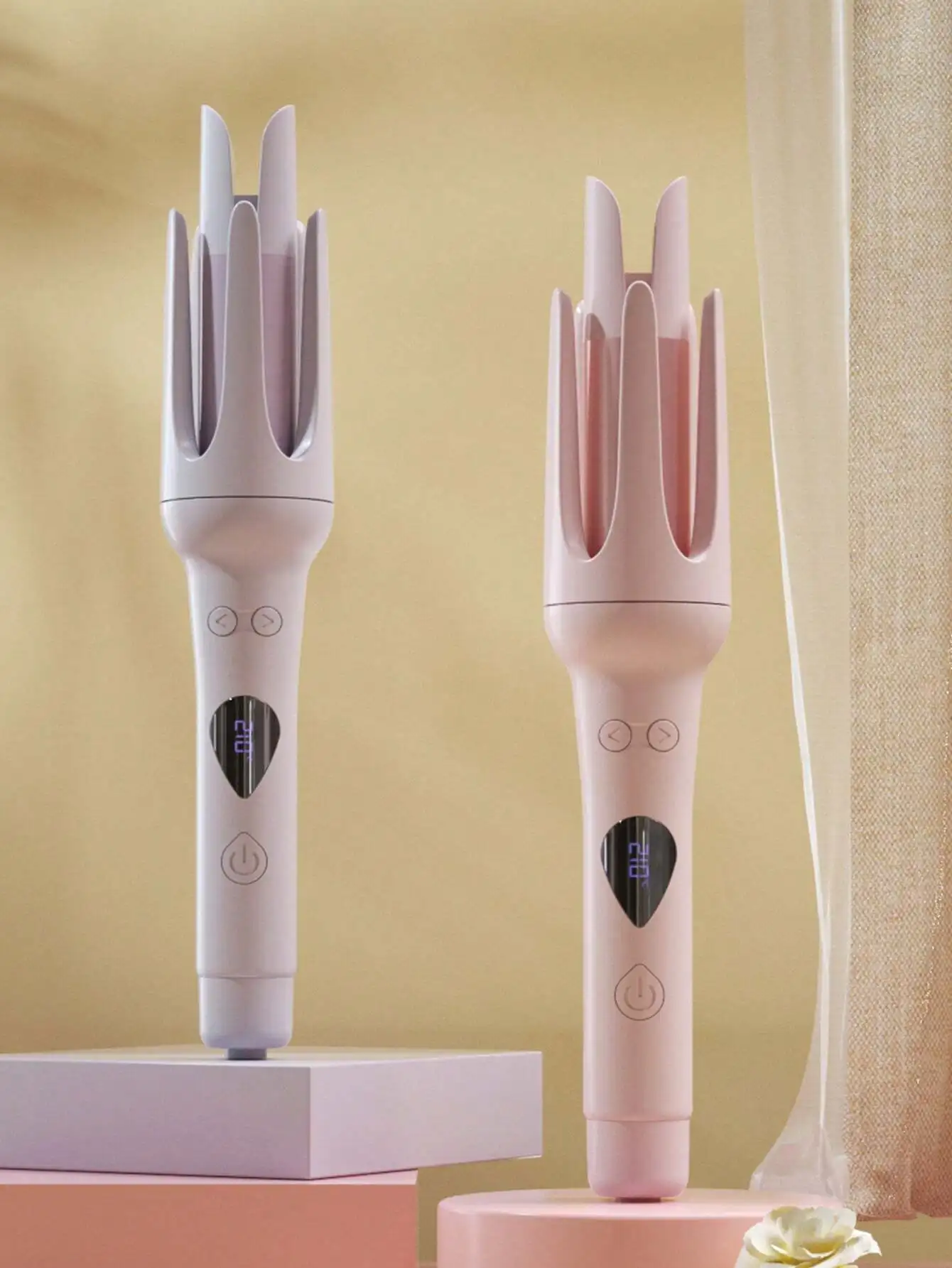 

32mm Large Wave Shaped Automatic Curling Iron, Long-Lasting, No Damage To Hair, Slouchy Person's One-Click Curling Device