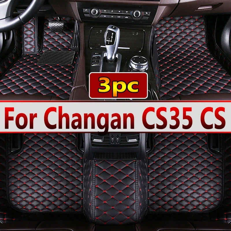 Car Floor Mats For Changan CS35 CS 35 Plus 2023 2022 2021 2020 2019 2018 Waterproof Carpets Rugs Auto Foot Pad Automobile cover