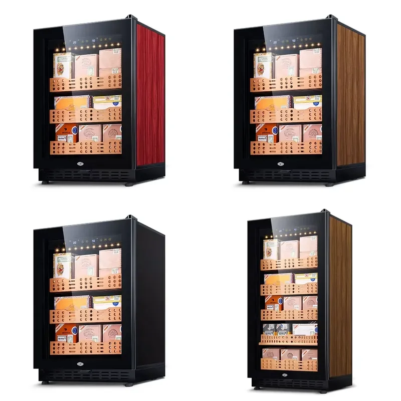 for LVNi Factory Custom Electric Cigar Cooler Humidor Refrigerator Air Cooling 3 Shelf 1 Door for Cigars