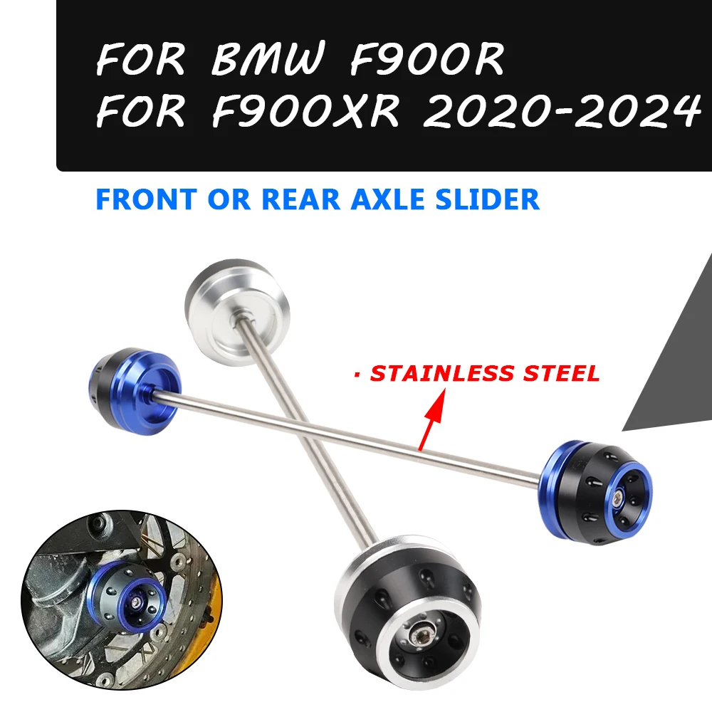 

Motorcycle Accessories Front Rear Wheel Fork Axle Slider Crash Pad Frame Slider For BMW F900 XR F 900 R F900R F900XR 2020 - 2024