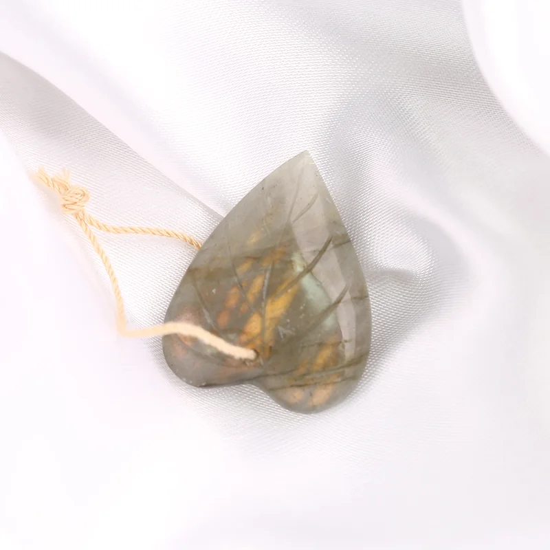 

B&F Handmade Labradorite Pendants, Genuine Natural stones beads, Unique Stones for jewelry & DIY Earring Beads
