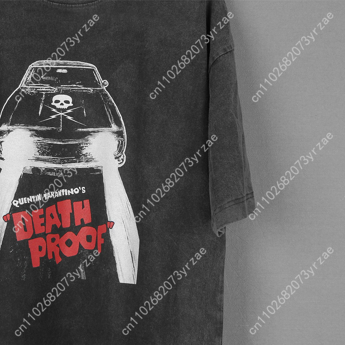 Koszulka Death Proof Retro Wash Męska Damska Wysokiej Jakości Vintage Bawełniana Koszulka Krótkie Rękawy Modna Koszulka Miękka Oddychająca