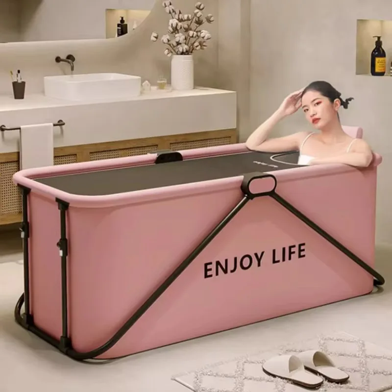 Foldable Baby Bathtub, Large Shower Design, Slip Resistant Adults Style, Kids Bathroom Baignoire Pliable Abulte Home Furniture