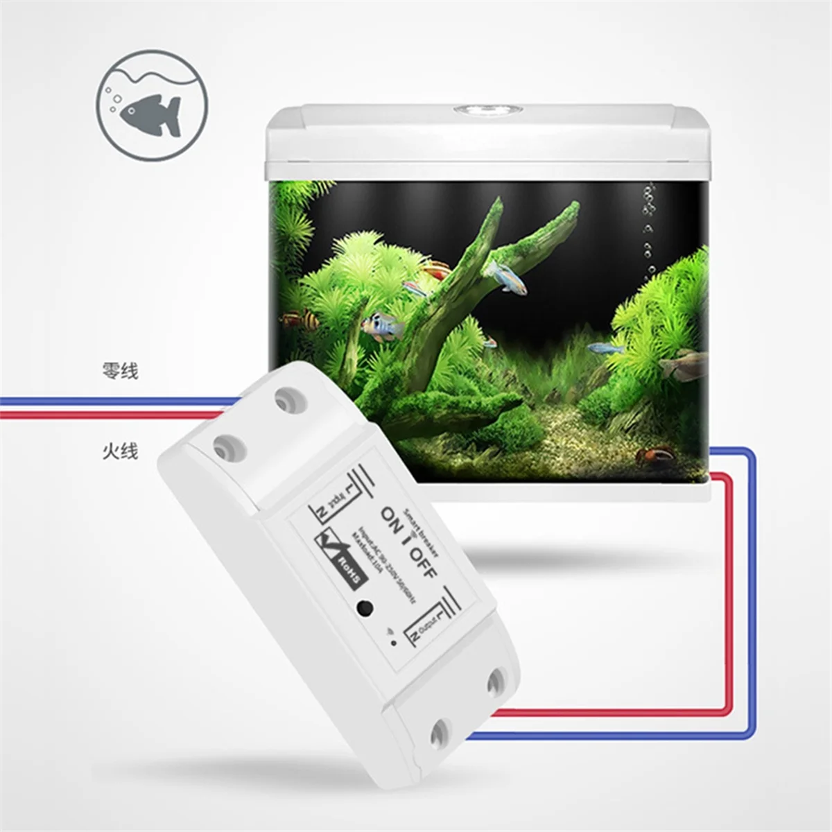 B37B-Tuya Zigbee Smart Switch 10A Intelligent Universal Breaker Smart Life APP Remote Voice Control for Smart Home Automation