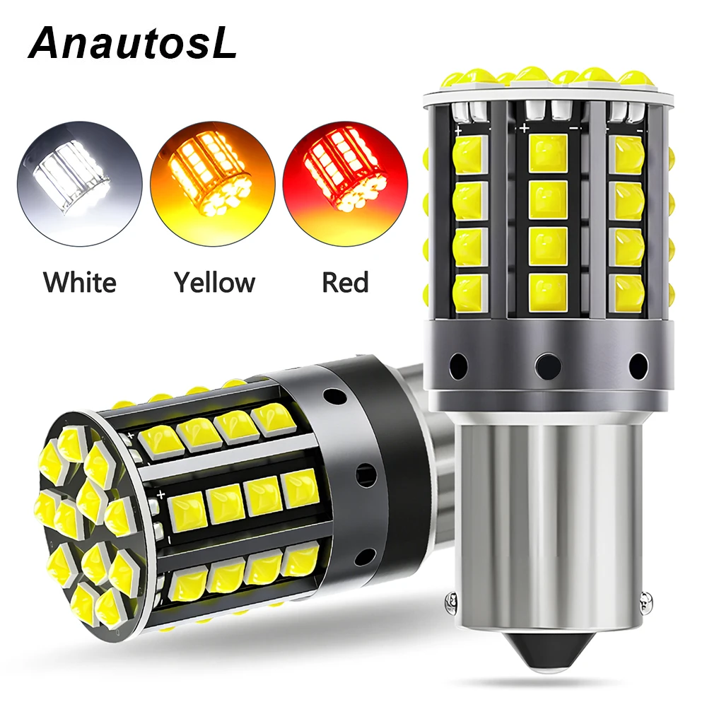 2 Stück 1157 BAY15D P21 1156 BA15S LED-Lampen Canbus 44SMD 7440 7443 Blinker Rückfahrlicht Bremslicht 12V Superhelle Glühbirne