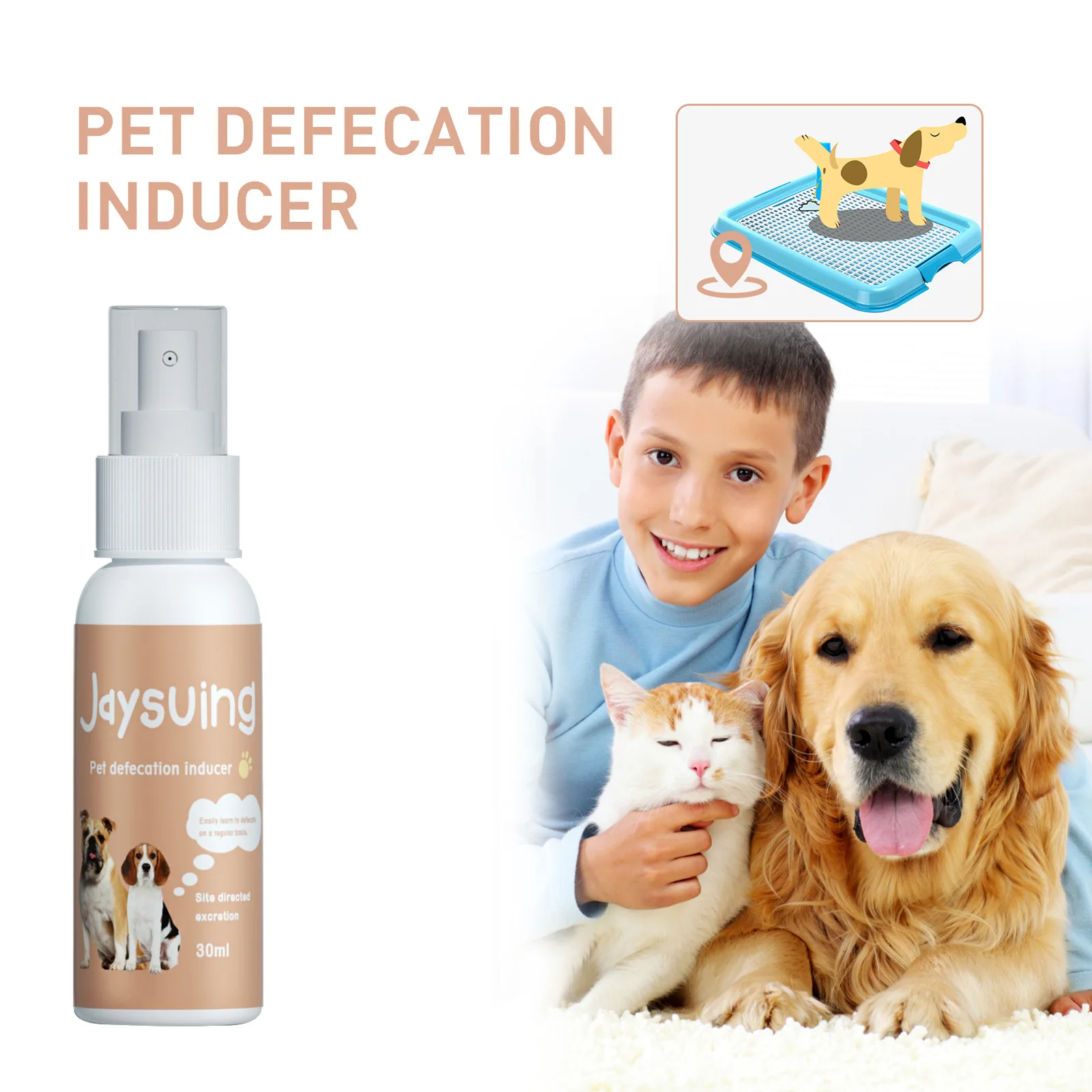 Pet Potty Training Inducer Liquid for Dogs Cats Toilet Positioning Defecation Attractant Puppy Housebreaking Training Spray