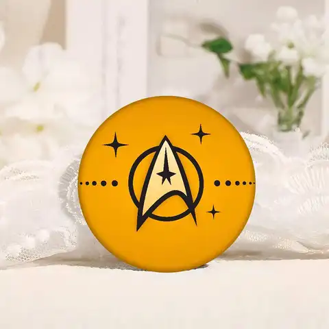 S-Star Treks Mjuk Knappnål Rund Metall Badge Kavajnål Delar Present Vänner Barnsmycken 11 best sales Star Trek: Ringarna - №4