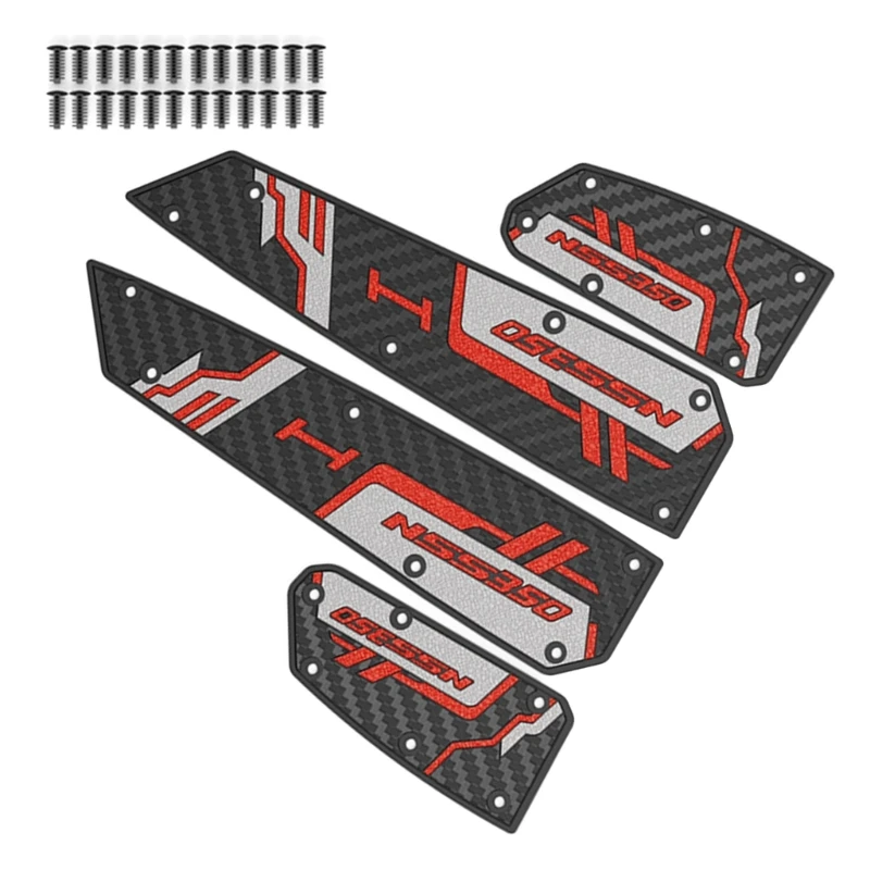 Motorcycle Footrest Pad Rubber Not Slip Traction Foot Pegs Pad set for NSS350