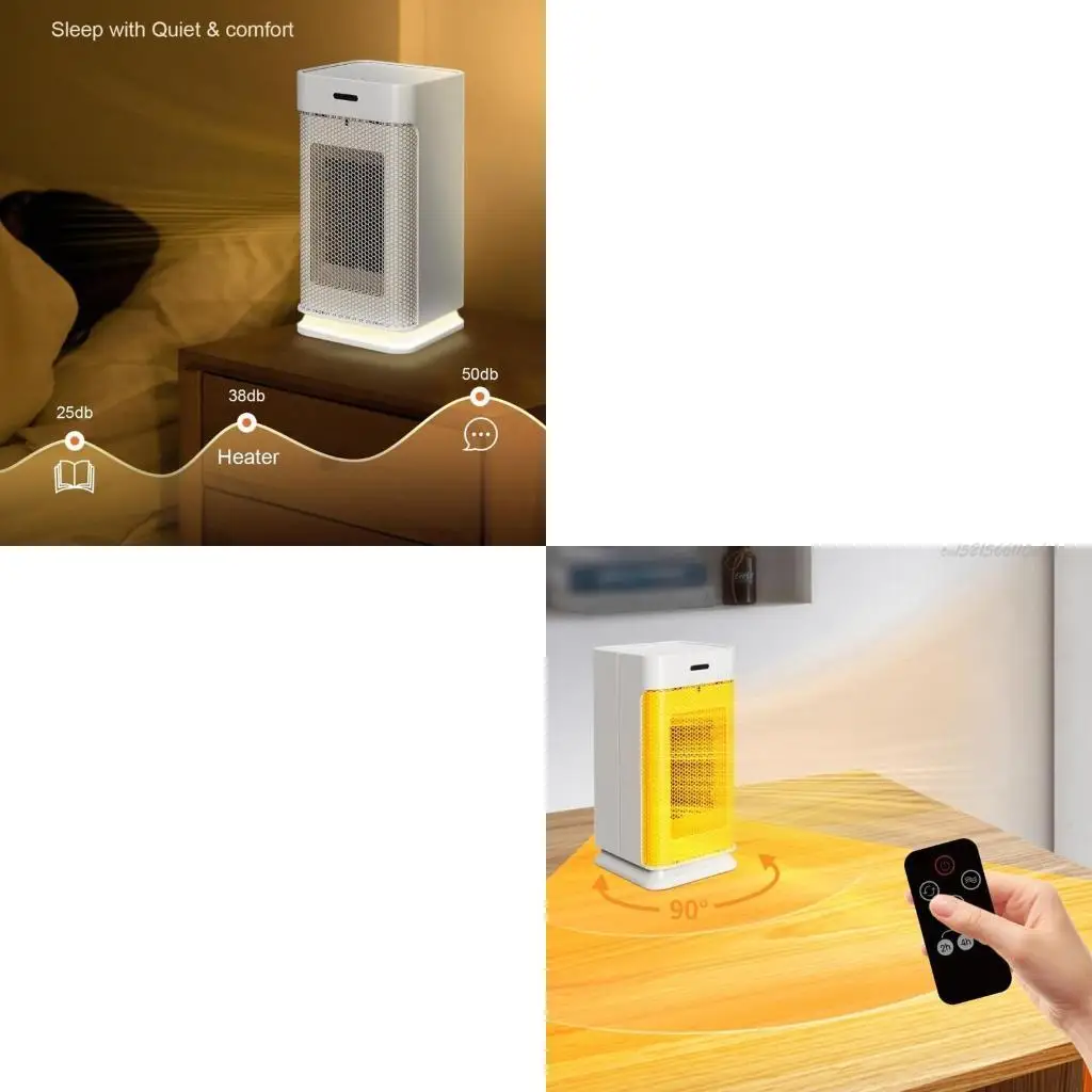 

27RB 1000W PTC Ceramic Heater With Overheating Protective For Home Office Desk Bedroo