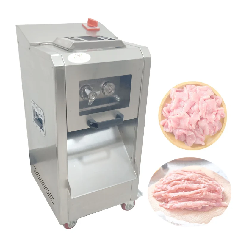 

Commercial Fresh Meat Slicer Cube Cutter Machine Meat Shred Diced Cutting Machine