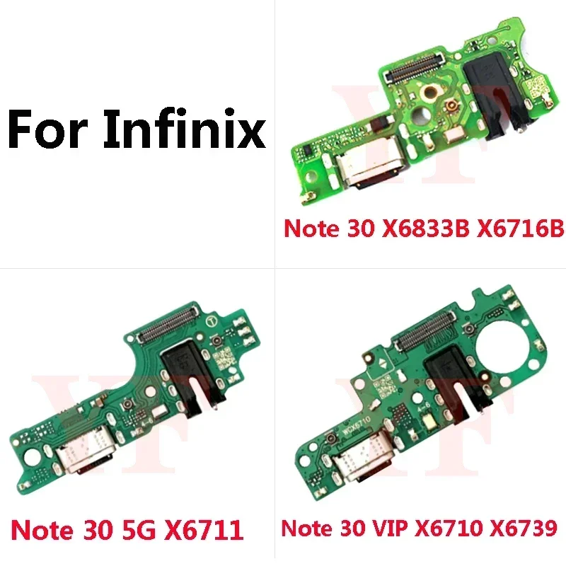 For Infinix Note 40 30 Pro VIP Zero 30 X6833B X6716B X6711 X6710 X6739 X6731B X6731 5G USB Charging Port Dock Board Flex Cable