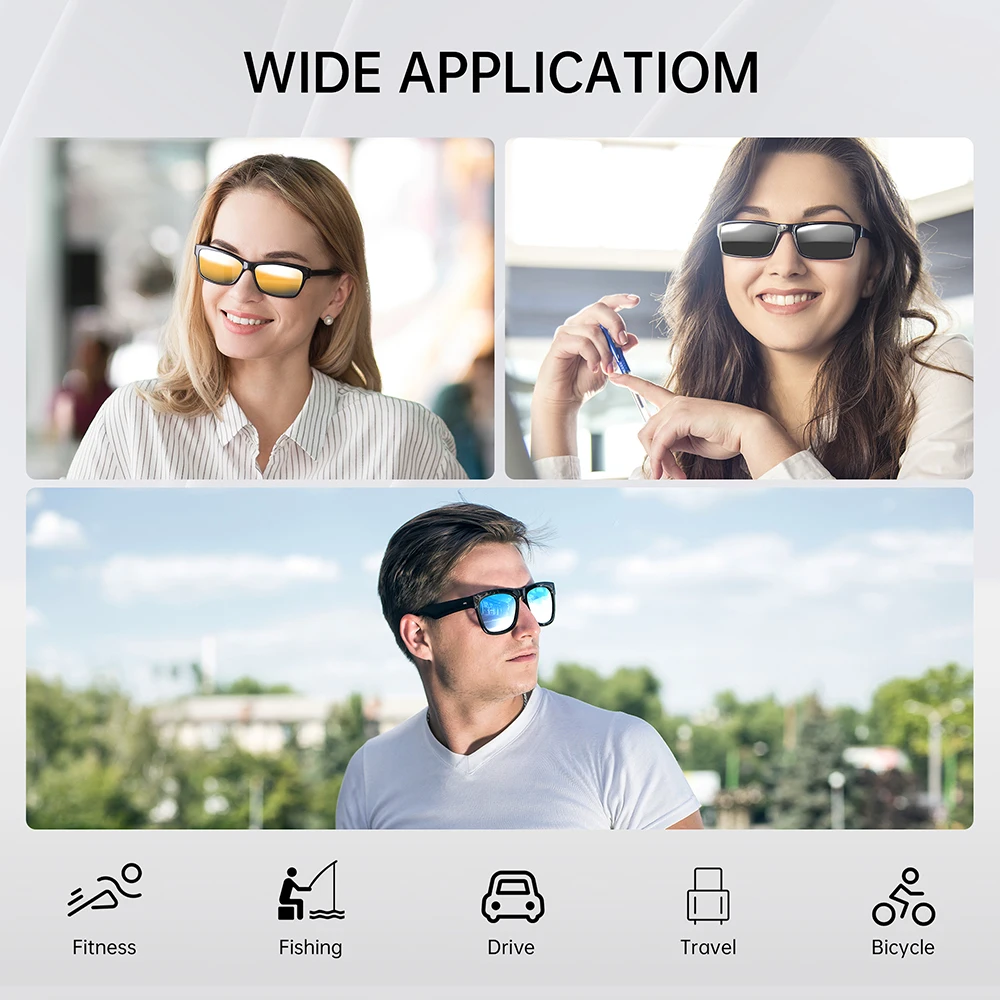 Brand New Hibloks For RayBan Meta Wayfarer Large Glasses Clip Colorful Polarized Sunglasses Lenses Anti-Glare Protection