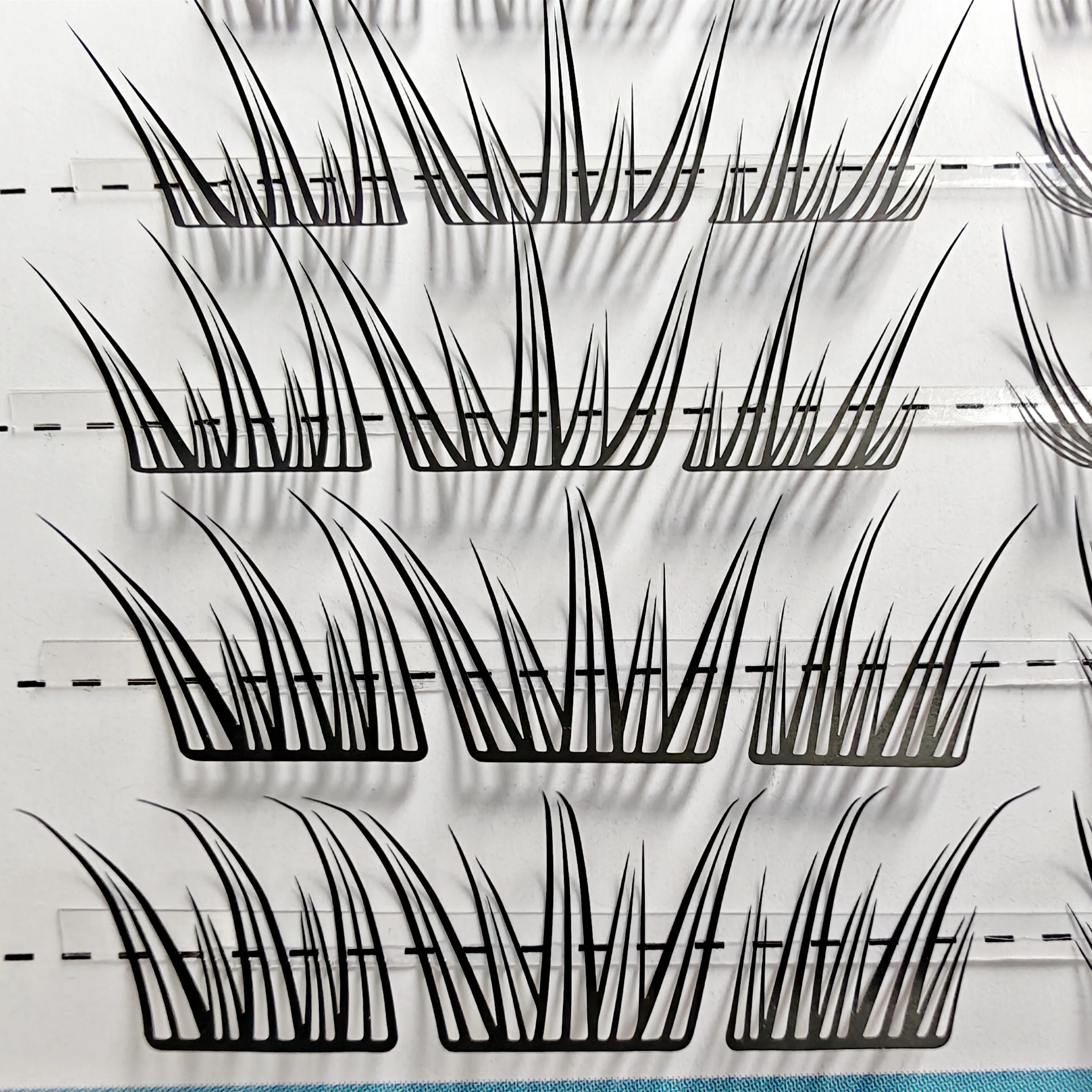 شريحة صغيرة خفيفة رمش تمديد رموش العين الشخصية ماكياج المهنية العنقودية الفردية تطعيم الرموش الصناعية الحلوة