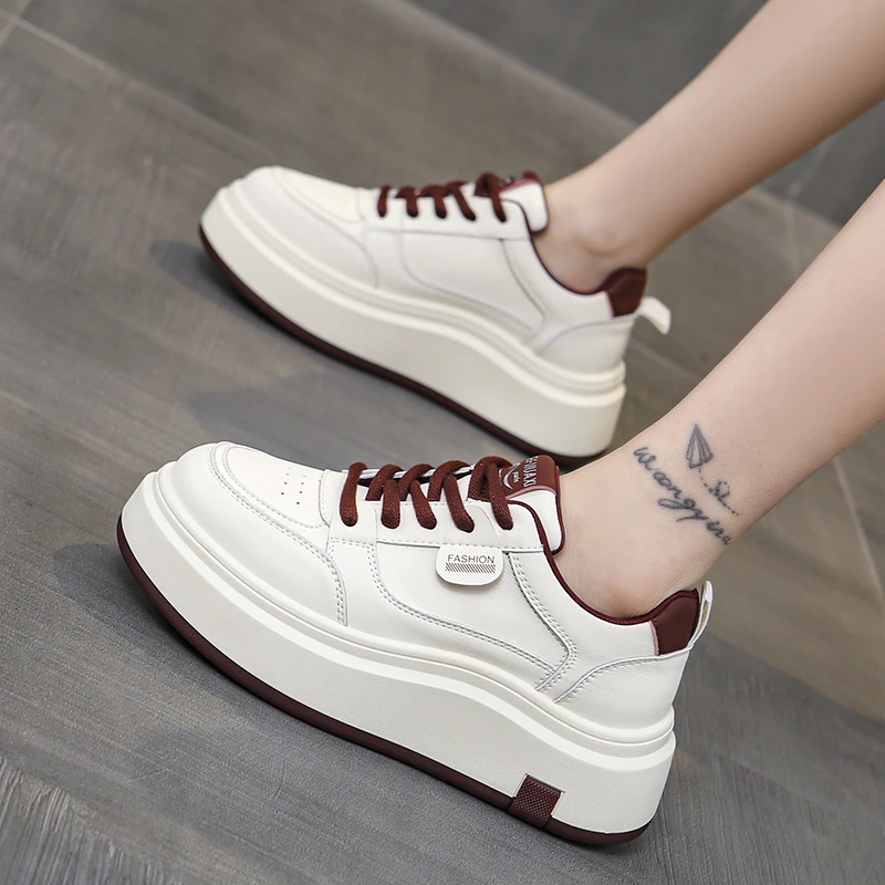 Shoes Women's Sneakers With Platform Woman-shoes Tennis Female Thick Sole High Top Roses Trainers 2024 Winter Womens Sneakers Su