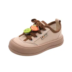 2023 New Autumn Children Canvas Shoes Cute pendant Boys Girls Outdoor Tennis  Soft Sole Casual Fashion Toddler Kids Sneakers