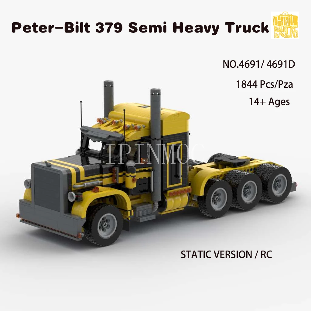 

Moc-4691 Peter-B 379 Heavy Truck Toys Birthday With PDF Drawings Building Blocks Bricks Christmas Gifts