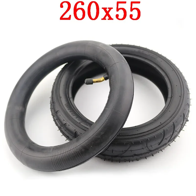 260x55 Outer Tyre Inner Tube Fits Children Tricycle,Baby Trolley,Folding Baby Cart,Electric Scooter,Bicycle 260*55 Wheel Tire