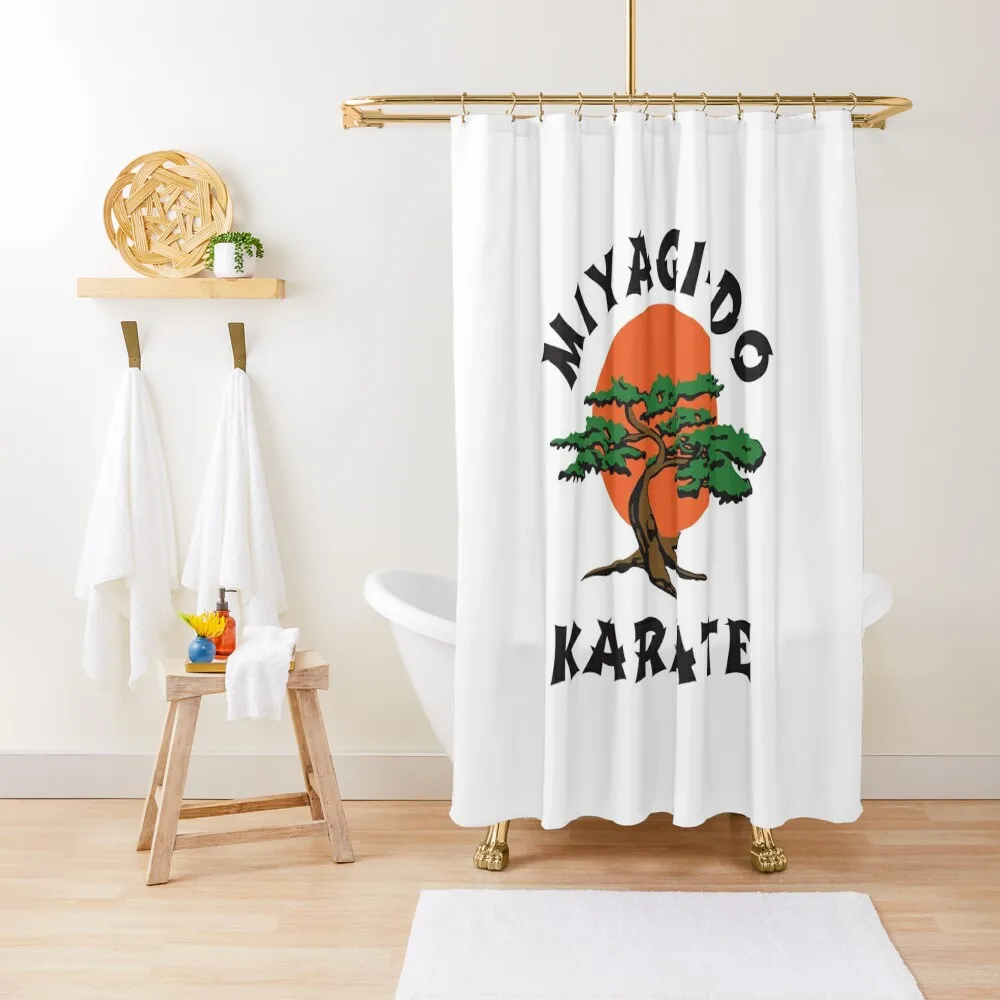 Miyagi Do Karate Shower Curtain For The Bathroom Luxury Bathroom Bathroom Accessory Curtain