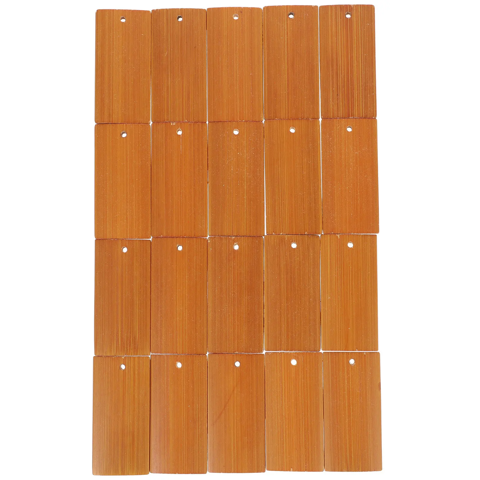 

20 шт. бамбуковых брелоков-подвесок 60x30 мм для DIY-скульптур, креативных модных украшений, брелоков для сумок, автомобильных ключей, подарков