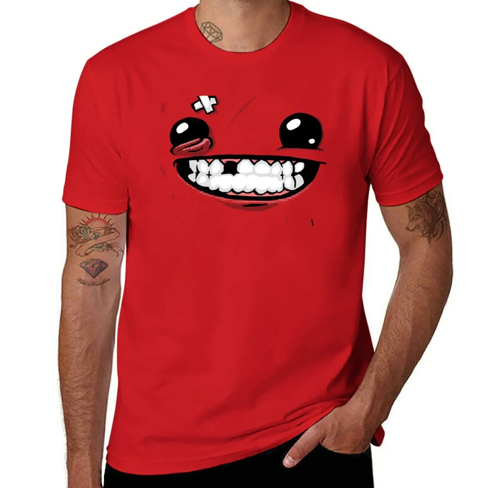 New Super Meatboy T-Shirt cute tops summer tops custom t shirt sports fan t-shirts sweat shirts, men