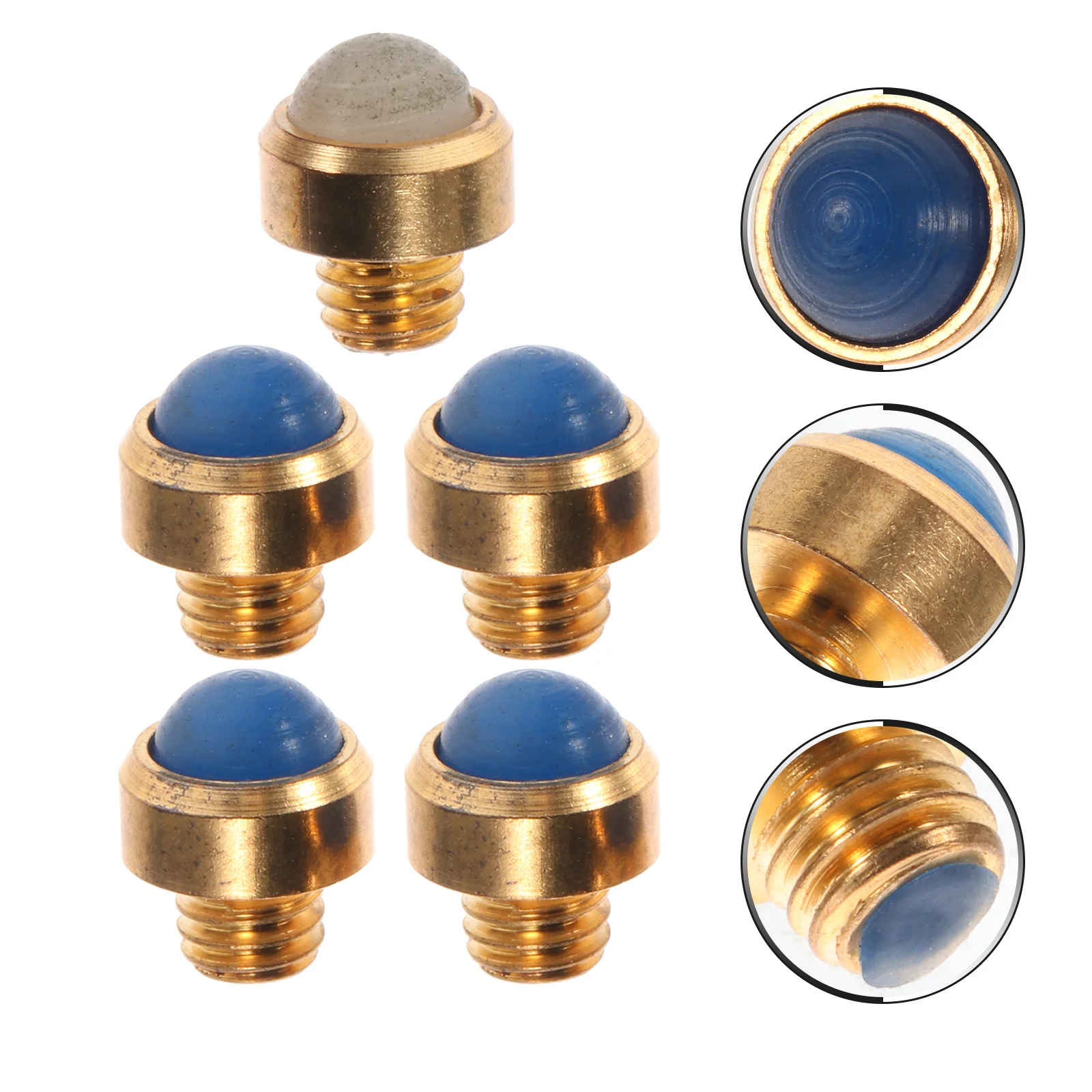 5pcs Metal Replaceable Shear Bumper For Hair Cutting Scissors Noise Reduction Scissor Accessory