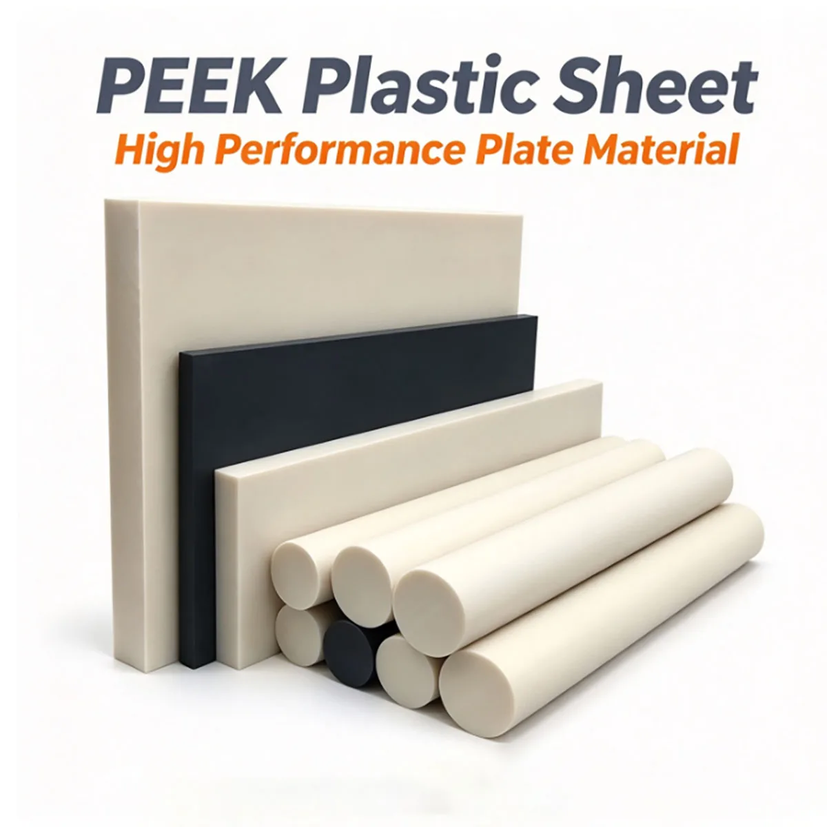 KetaSpire PEEK Board 1mm Thick Polyetheretherketone Sheet High Temperature Resistant Industrial Raw Panel Plate