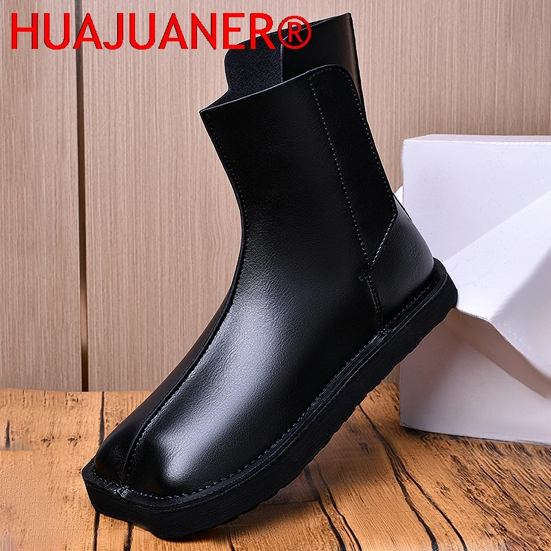 

Мужские ботинки челси из натуральной кожи, ручной работы, в стиле ковбойских сапог, британские мотоциклетные ботинки для активного отдыха, высокие ботинки, мужские ботинки до щиколотки