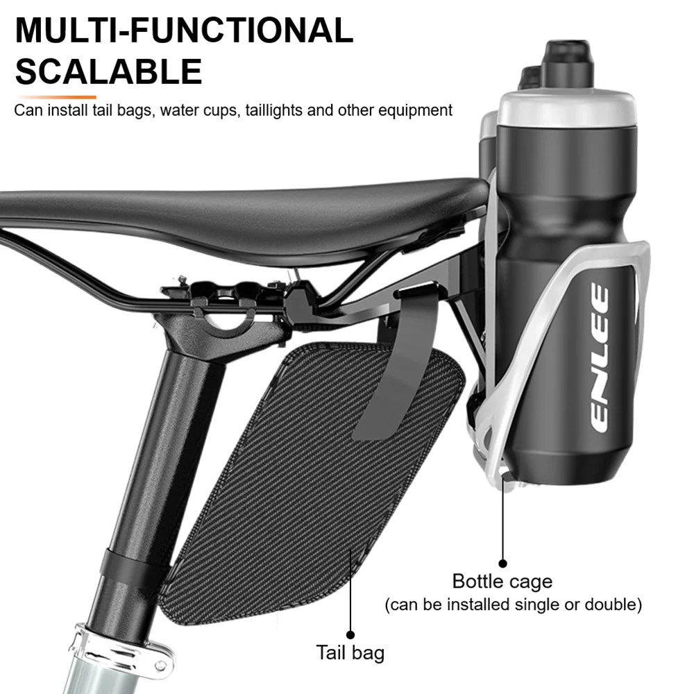 

Bicycle Bottle Cage MTB Road Bike Handlebar Water Bottle Holder Seat Post Mount Conversion Seat Adapter Mount Adjustable