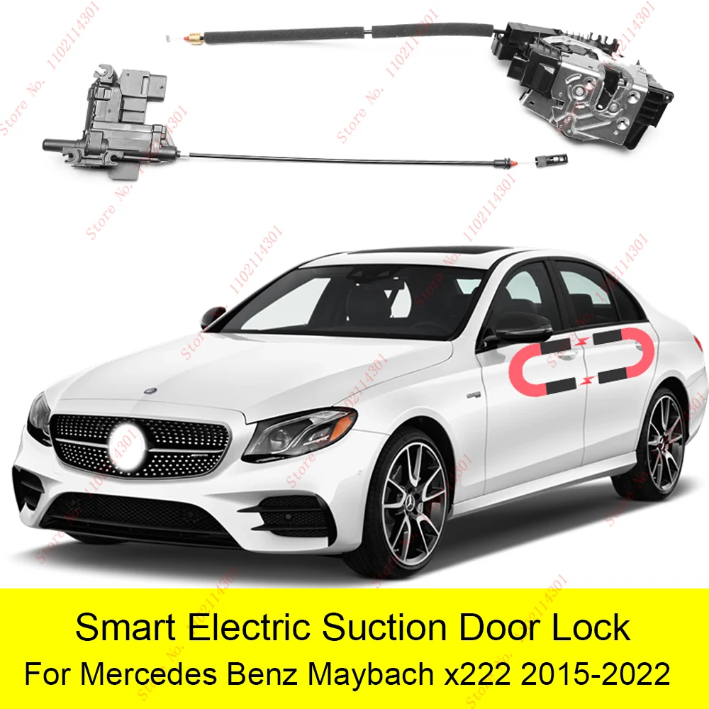 Smart Auto Electric Suction Door Lock for Mercedes Benz Maybach x222 15-22 Automatic Soft Close Door Super Silence Vehicle Door