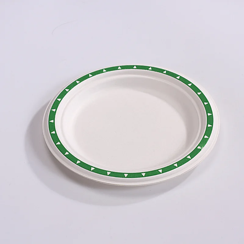 Customized. Processing Customized Disposable Bowl Home Use Set Disposable Tableware Commercial Plate Paper Bowl Cake Plate Plate