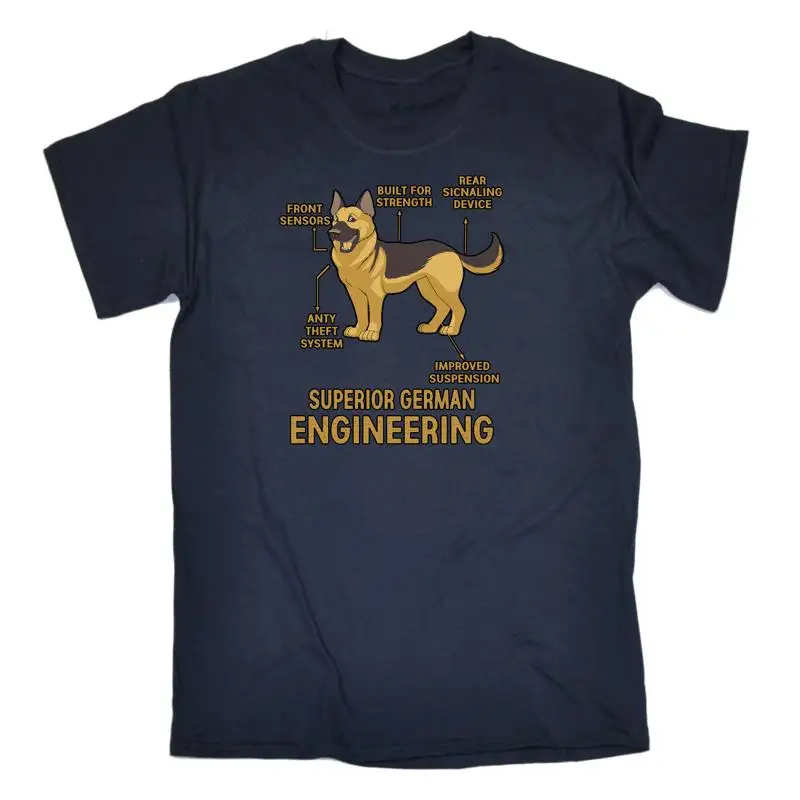 

Superior German Engineering Shepard Dog Mens Funny T Shirt
