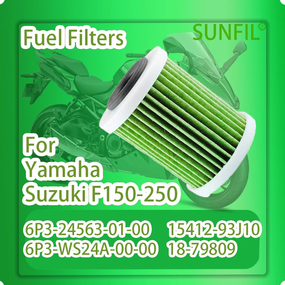 6P3-24563-01-00 6P3-WS24A-00-00 15412-93J10 18-79809 Fuel Filter for Yamaha Suzuki F150-250 150HP-250HP