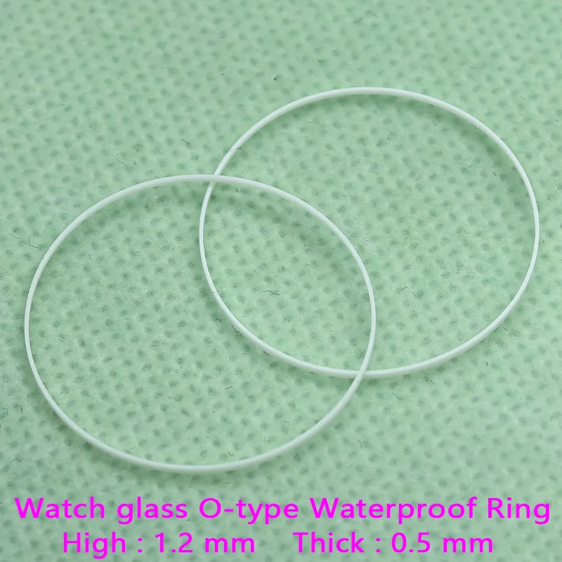 2/5 PCS Weiß Uhr Glas Wasserdichte Dichtungen Ring Durchmesser 25mm-36,5mm Hohe 1,2 MM Dicke 0,5 MM Uhrengehäuse Wasserdichte Dichtung Ring Teile – Detail 1