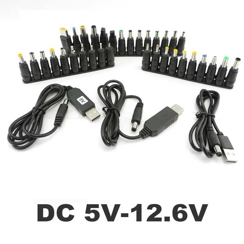 

DC 5V to DC 9V 8.4v 12.6v 12V Step UP Module USB power boost Cable line Converter with DC female charger Adapter Plug R23
