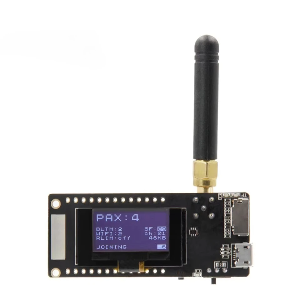 

LILYGO TTGO LoRa32 V2.1 Paxcounter Ver. 433/868/915/923Mhz ESP32 LoRa Development Board 0.96 Inch OLED WIFI Bluetooth Module