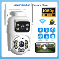 1080P IP Camera Dual Lens WIFI Dual Screen 720P Motion Detection Outdoor CCTV Security Protection Video Surveillance Hopeway APP