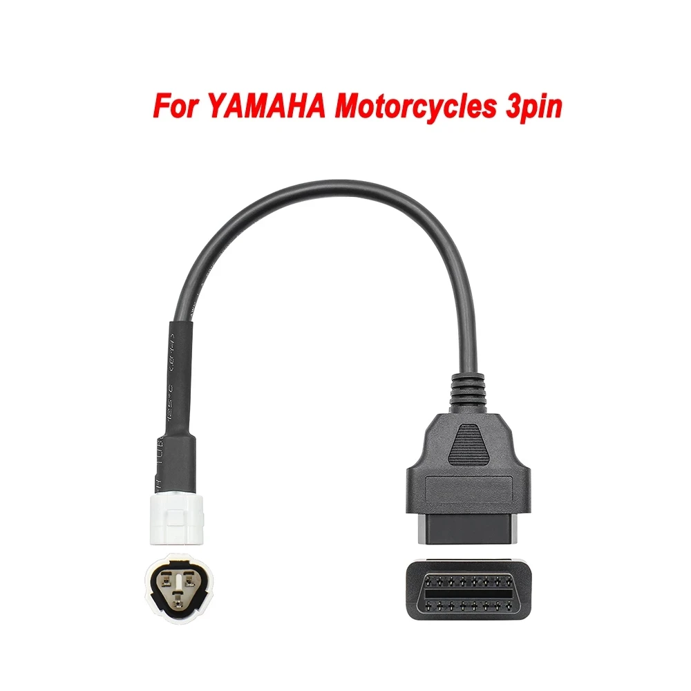 OBD2 Motorcycle Diagnostic Cable for YAMAHA 3Pin 4Pin for Honda/Kawasaki/BENELLI/Suzuki 6Pin for Ducati Harley 4 PIN K CAN Cable