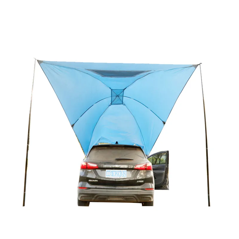 APZ033 Outdoor Large Space Waterproof Camping Rain Shelter Sunshade SUV Car Rear Tent