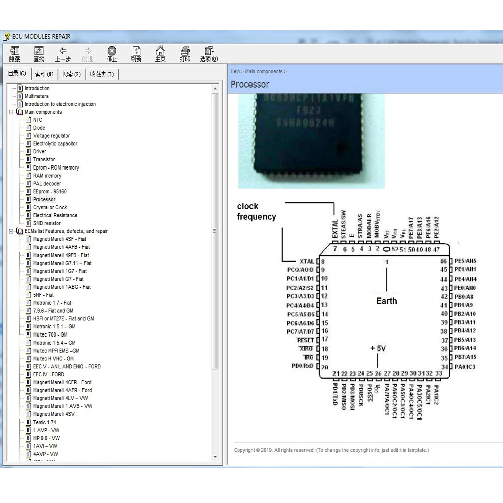 Latest ECU Repair Software ECU Modules Repair Pinout Immo Location Including Multimeters Transistor EEprom Defects Car Repair