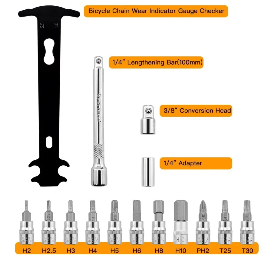Outil hexagonal de clé dynamométrique de vélo de route de Taiwan, règle de mesure de traction de chaîne 2-24N.m