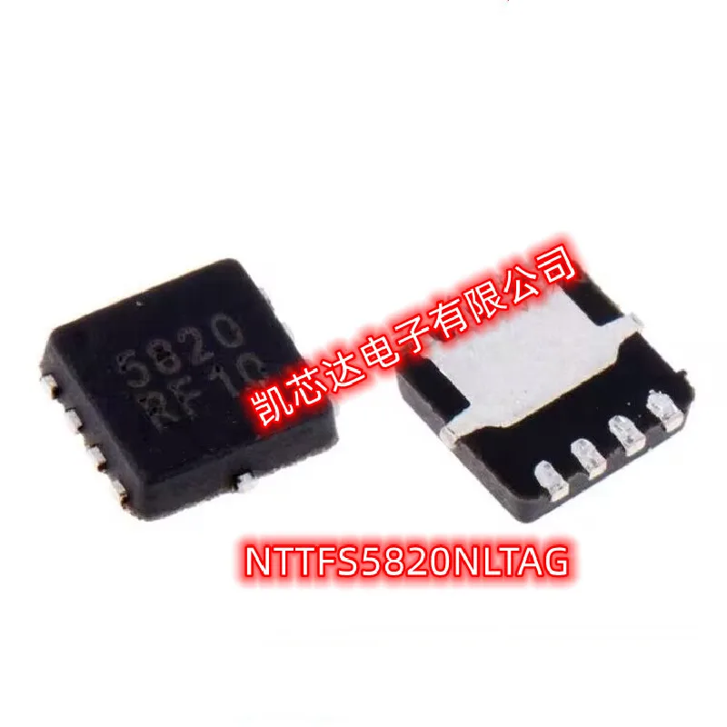 10-50pcs/lot NTTFS5820NLTAG WDFN8   MOSFET N-CH 60V 11A-37A 8WDFN Power MOSFET 60V 37A NTTFS5820N LTAG NTT FS5820NLT