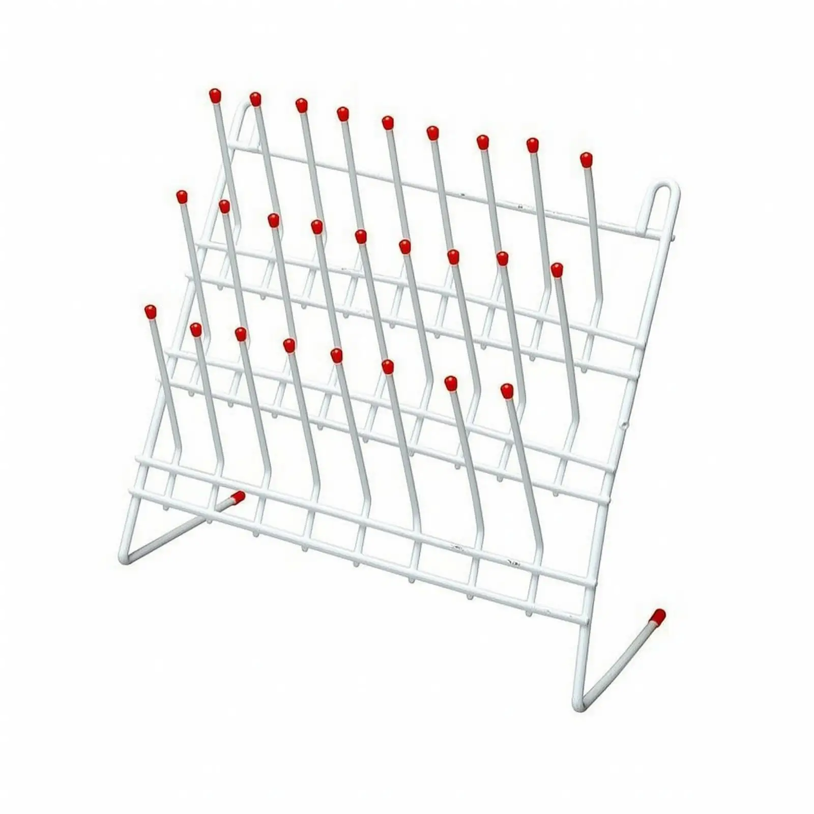 Draining Rack for Lab Equipment Laboratory Drying Rack Iron Spray Coated with Drip Tray for Beakers Funnels Flasks Space Saving