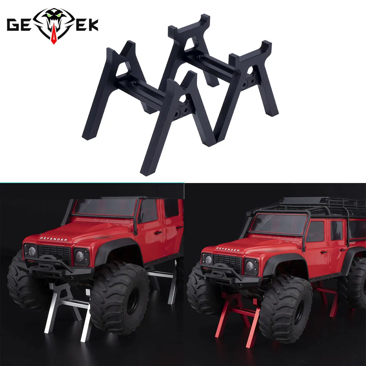 Simulation Static Display Stand Jack Maintenance Scene for 1/18 1/24 TRX-4M SCX24 FCX24 AX24 UTB18 Aluminum Work Stand Parts